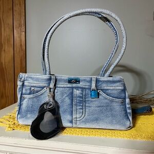 Red Dress Boutique Light Blue Denim Shoulder Bag